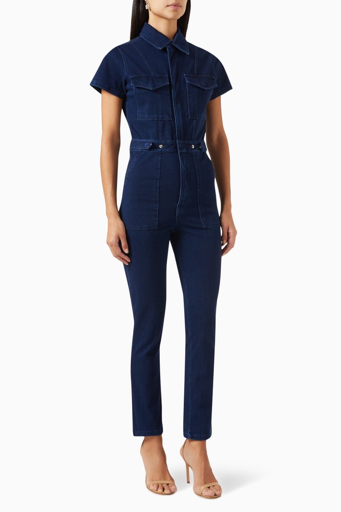 

Fit For Success Jumpsuit in Denim, Blue