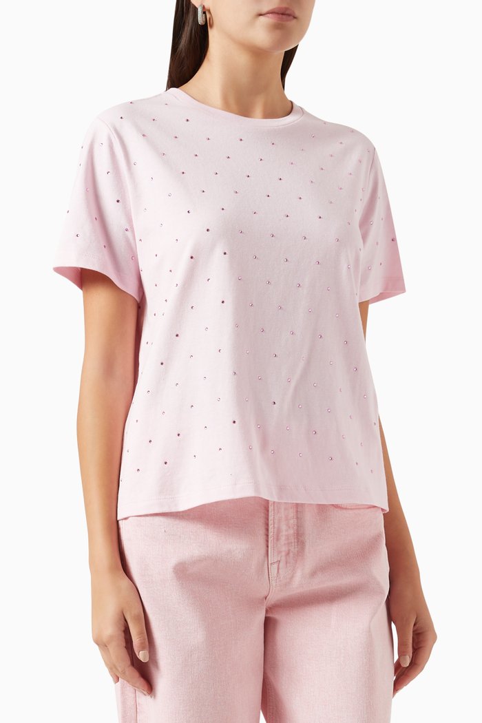 

Crystal Gf T-shirt in Jersey, Pink