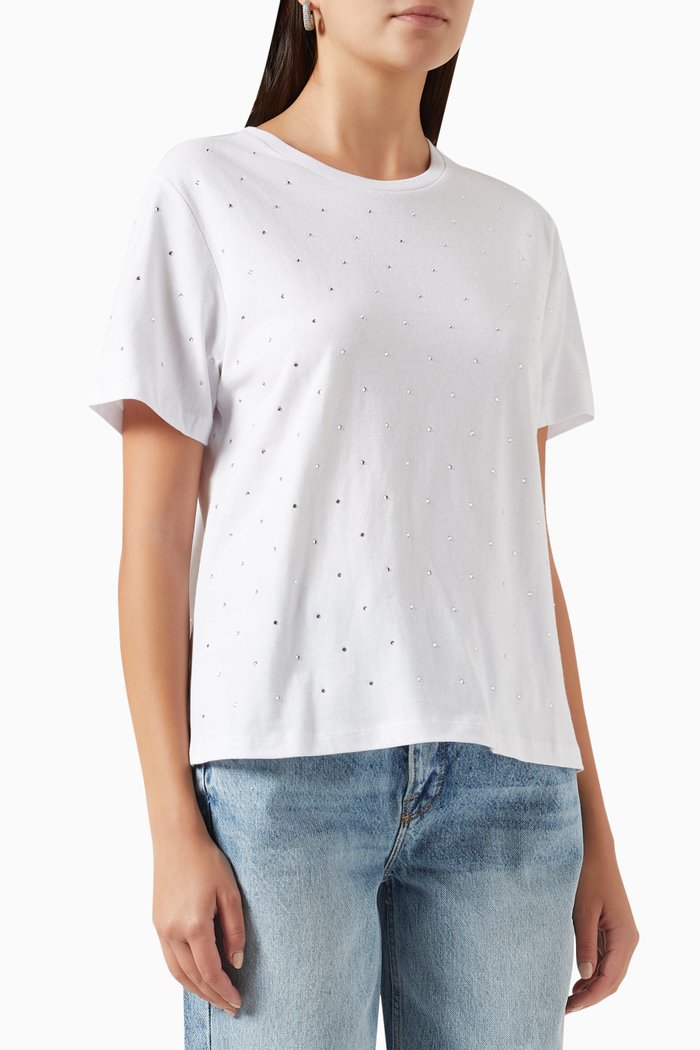 

Crystal Gf T-shirt in Jersey, White