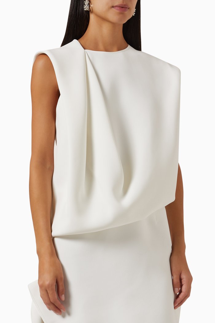 

Archetype Draped Top, White