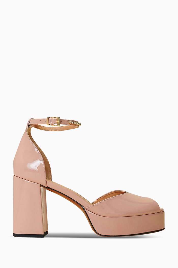 

Francisca Sandals in Patent Leather, Pink
