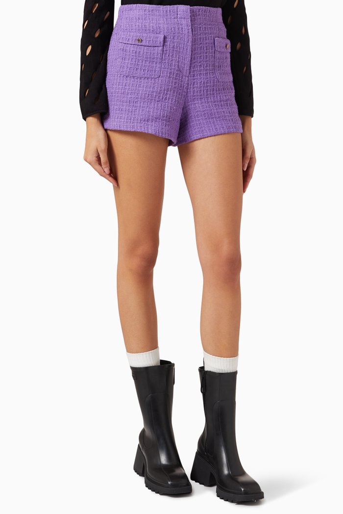

Apraia Shorts in Tweed, Purple