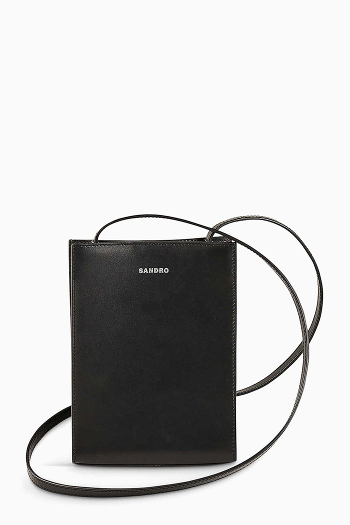 

Small Ideal Crossbody Bag in Smooth Leather, Black