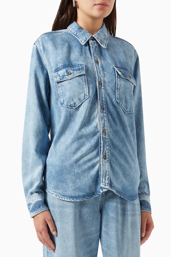 

Weightless Easy Shirt in Denim, Blue