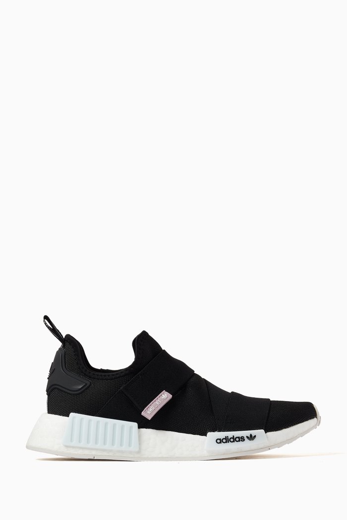 

NMD_R1 Sneakers in Recycled Textile, Black