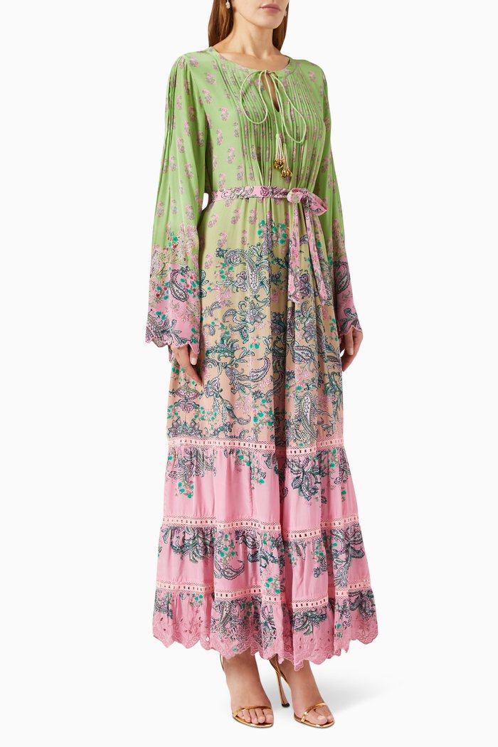 

Printed Kaftan, Multicolour