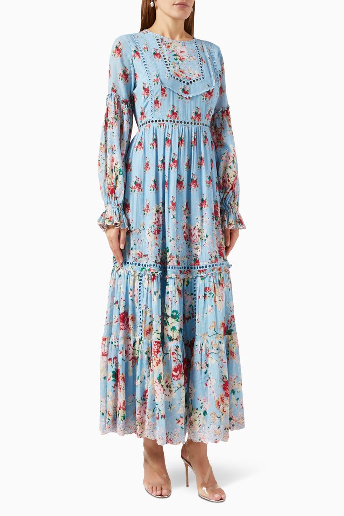 

Floral Maxi Dress, Blue