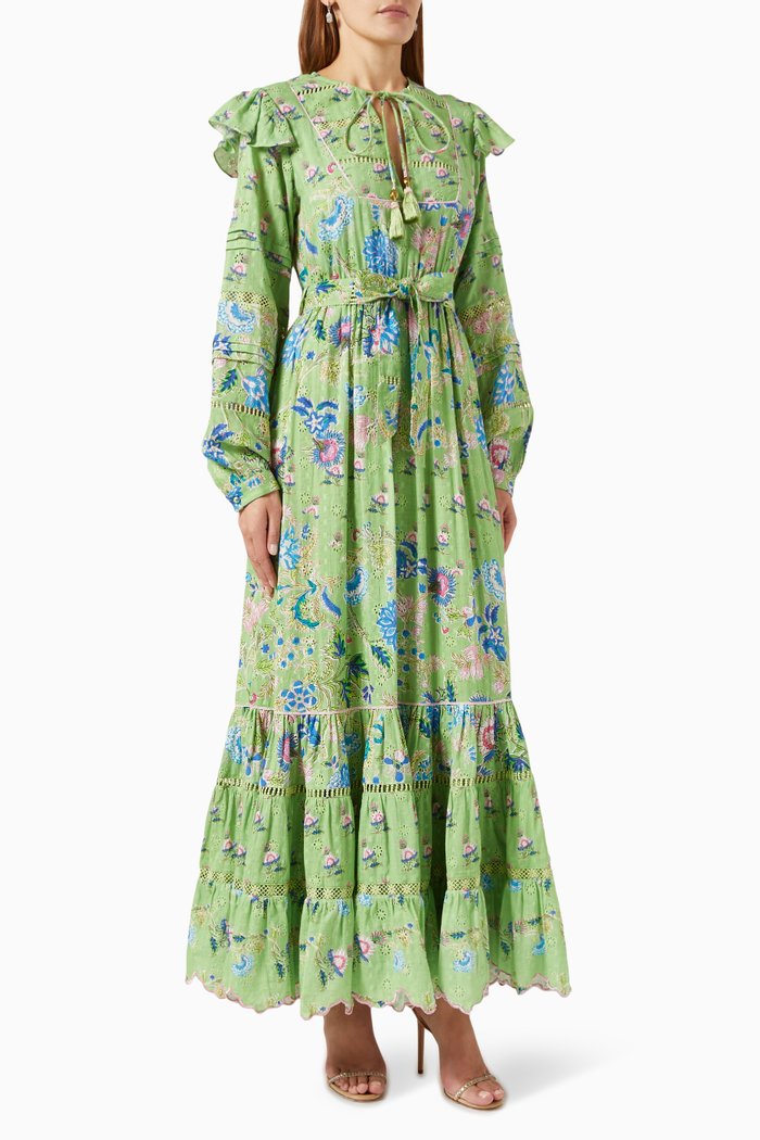 

Floral Maxi Dress, Green