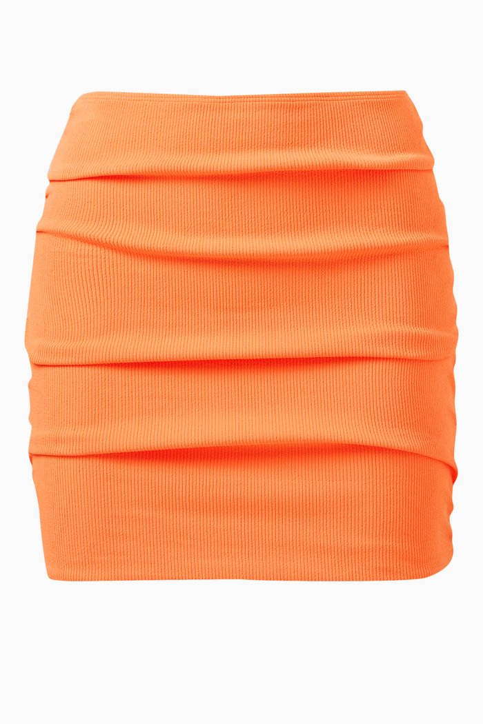 

Twiggy Pleated Mini Skirt, Orange