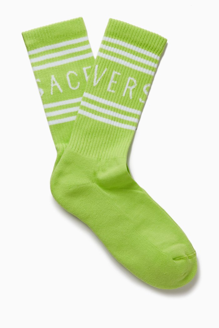

90s Vintage Logo Socks in Ribbed-cotton, Multicolour
