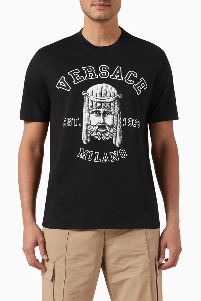 

Logo T-shirt in Cotton Jersey, Black
