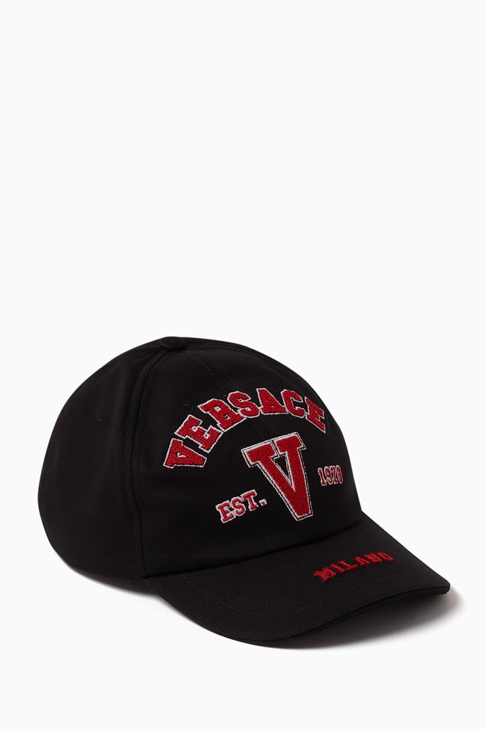 

Varsity Logo Baseball Cap in Cotton Gabardine, Multicolour
