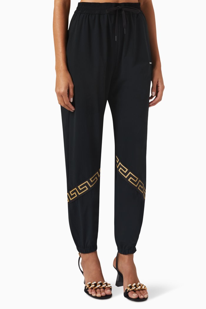 

Greca Trim Sweatpants, Black
