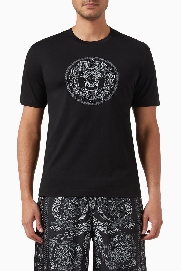 

Logo T-shirt in Cotton Jersey, Black
