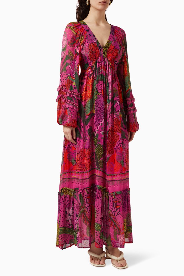 Cool Leopards Dress in Cotton, Pink