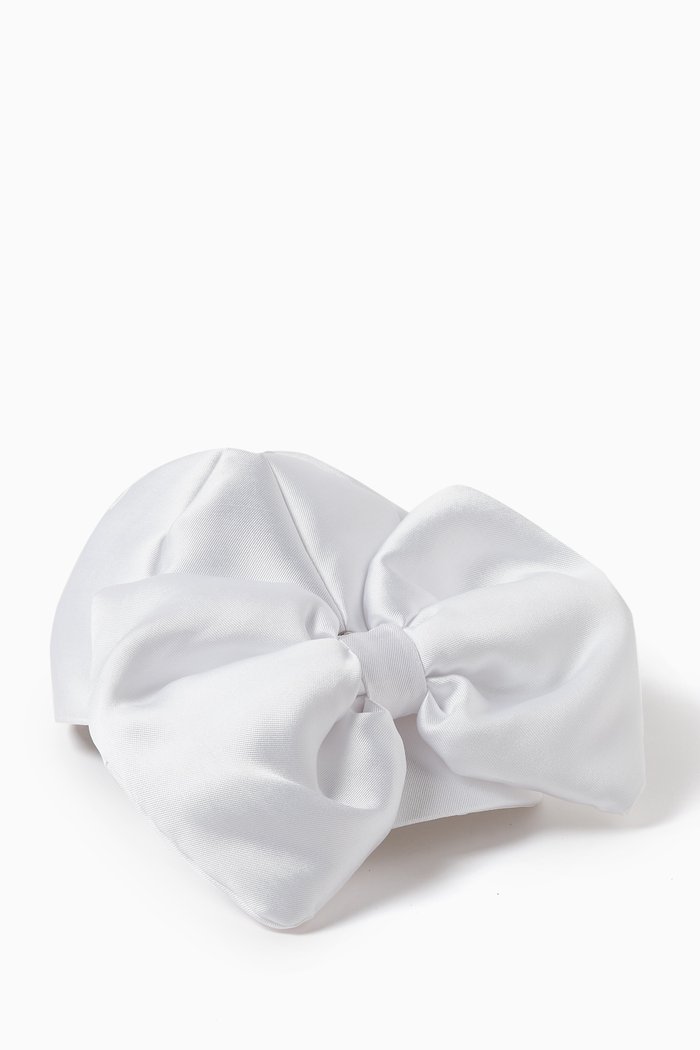 

Bow Hat in Nylon, White