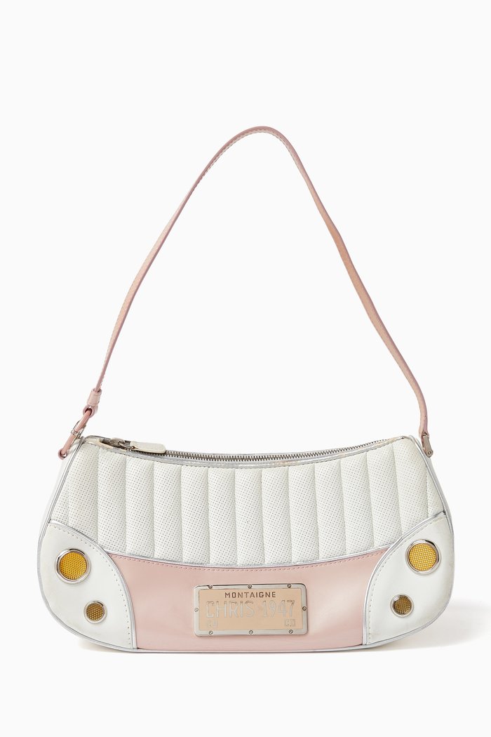 

Cadillac Shoulder Bag in Leather, White
