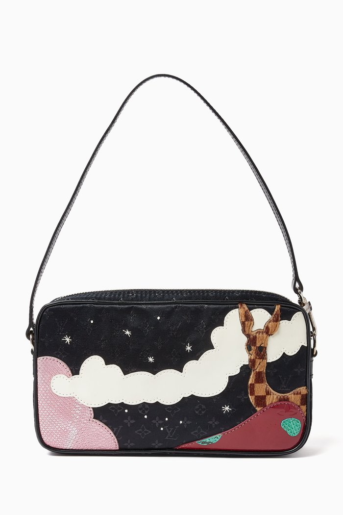 

Conte De Fees Shoulder Bag in Silk Monogram, Black