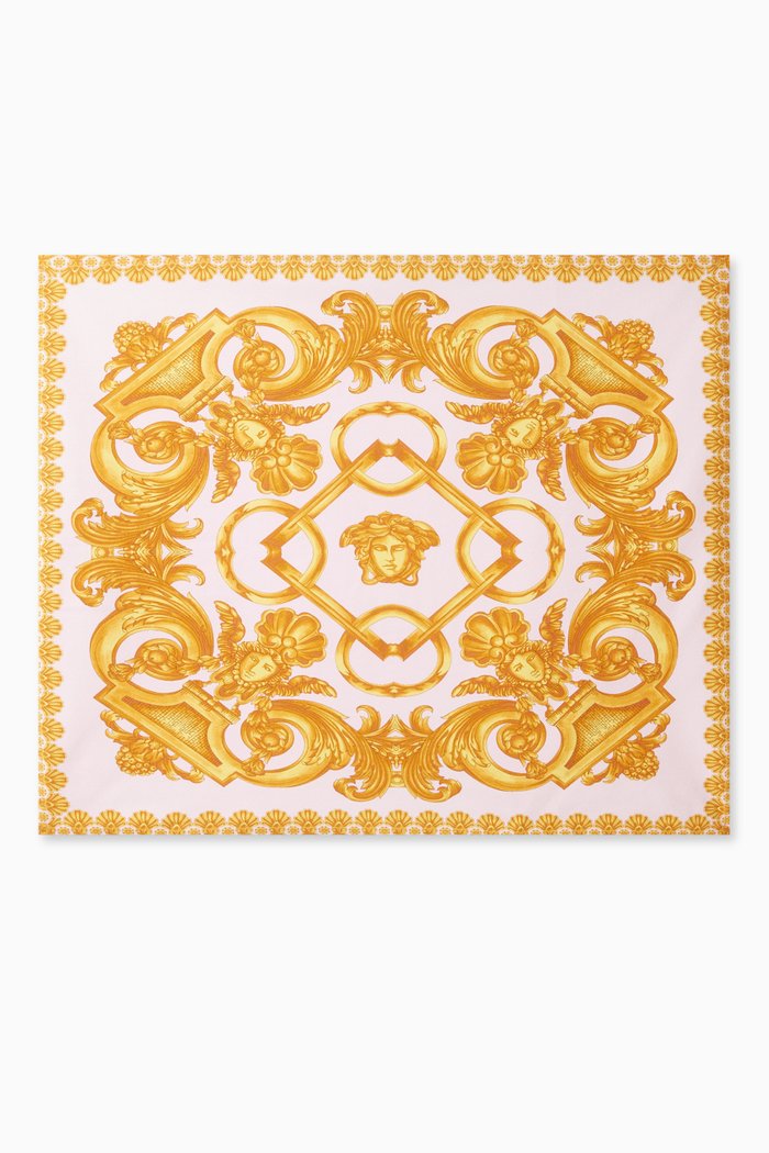

Barocco Print Blanket in Cotton, Multicolour