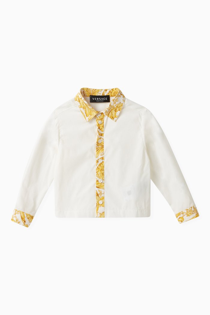 

Barocco Print Shirt in Cotton, Multicolour
