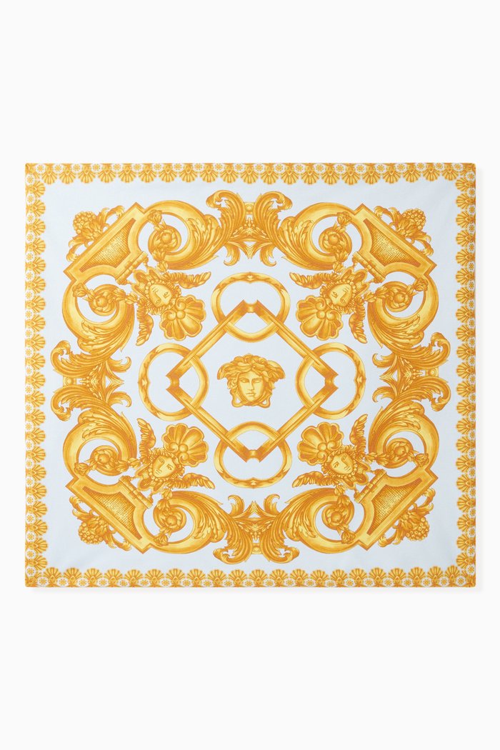 

Barocco Print Blanket in Cotton, Multicolour