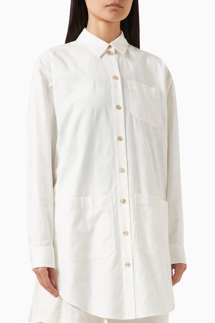 

Relaxed-fit Shirt in Cotton-poplin, White