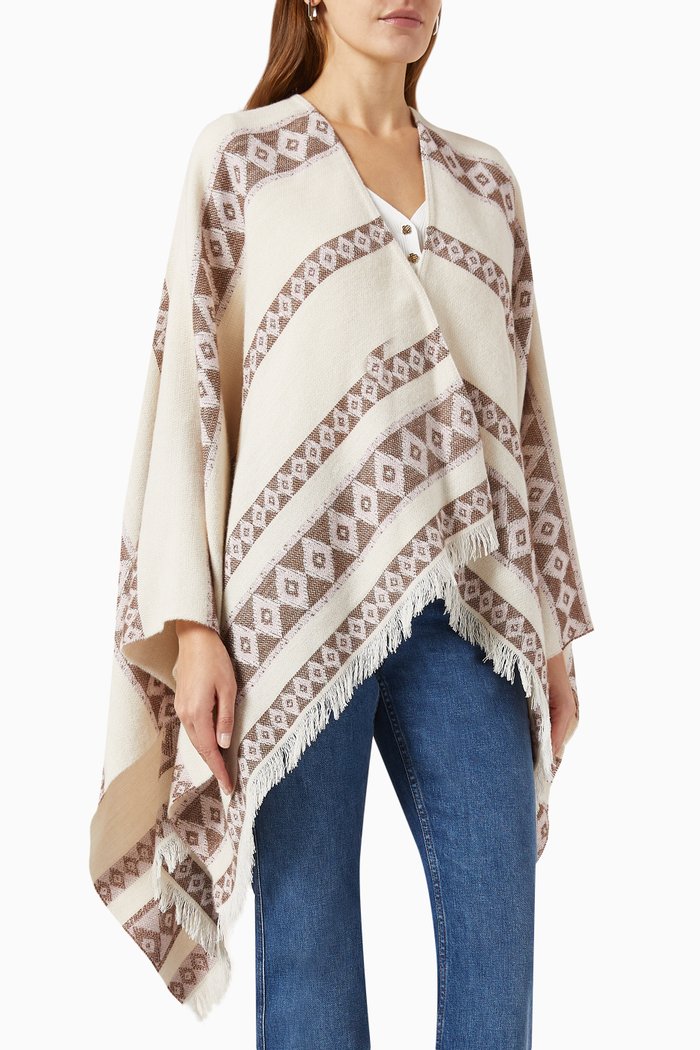 

Elza Poncho in Cashmere, Neutral