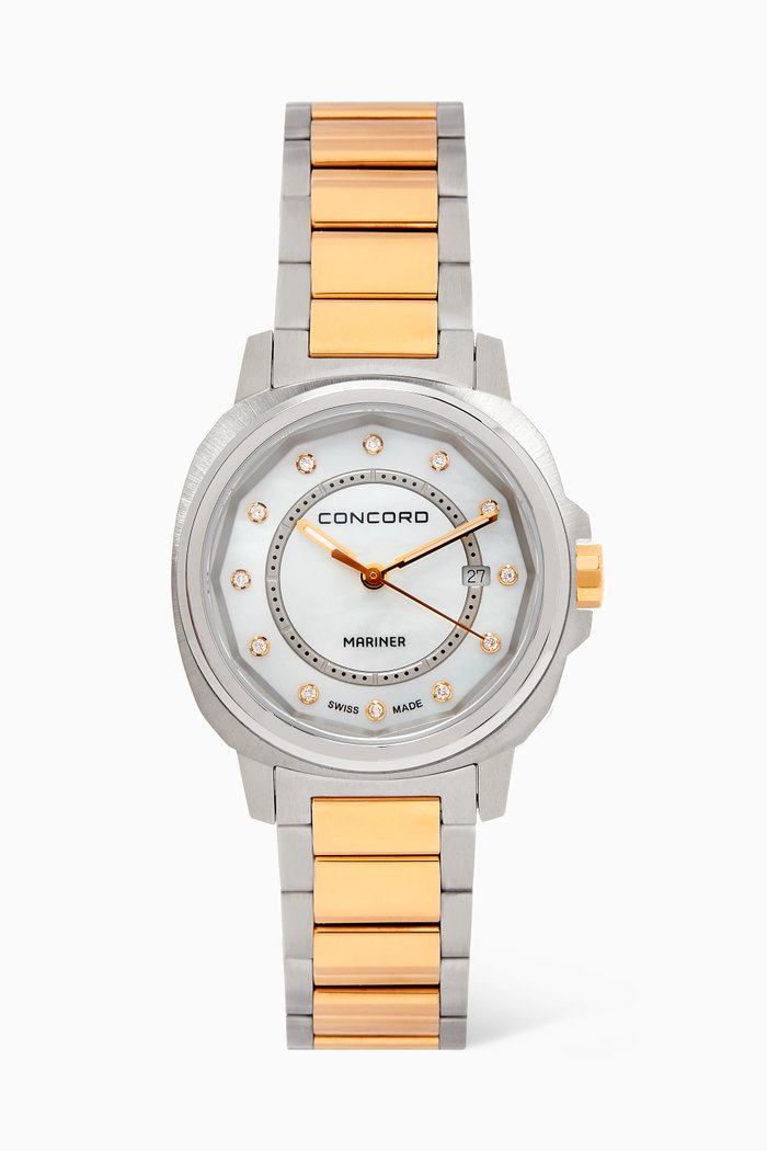 

Mariner X Quartz Diamond Stainless Steel Watch, 30mm, White
