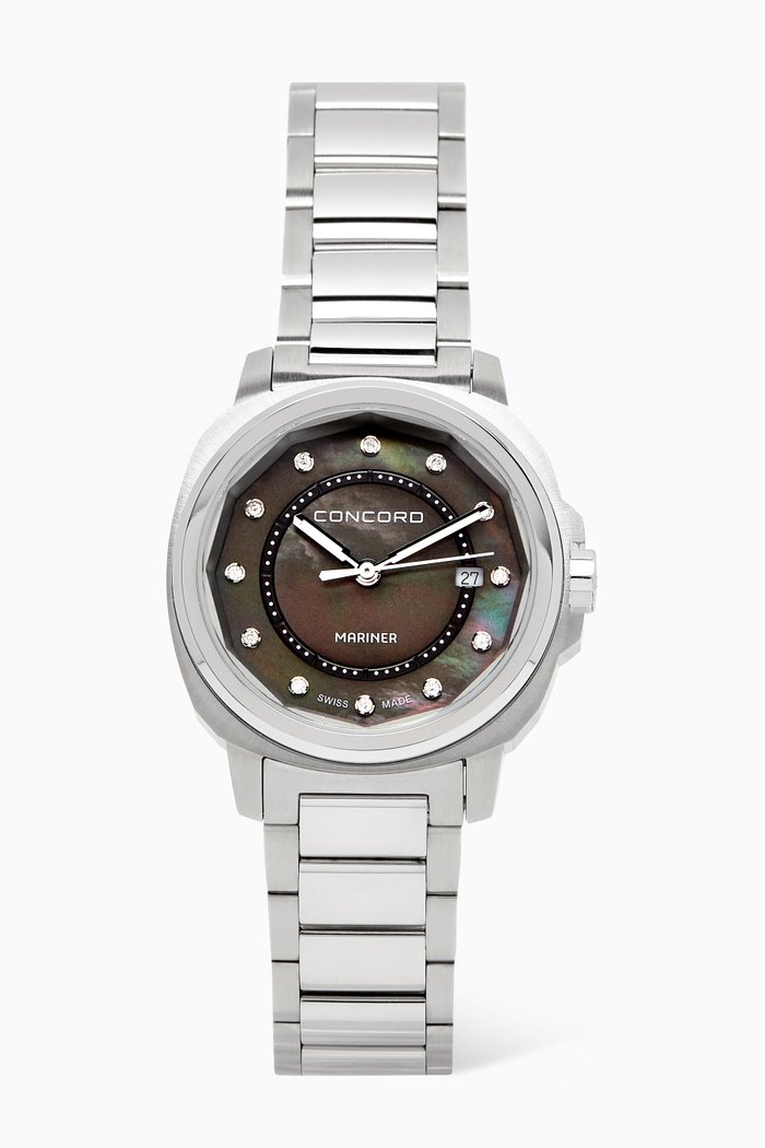 

Mariner X Lady Quartz Diamond Stainless Steel Watch, 30mm, Grey