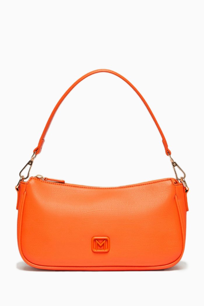 Manolo Shoulder Bag in Vegan Leather, Orange