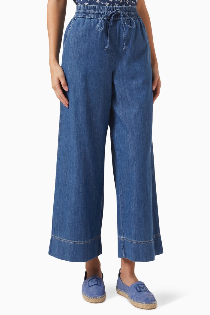 

Wide-leg Jeans in Denim, Blue