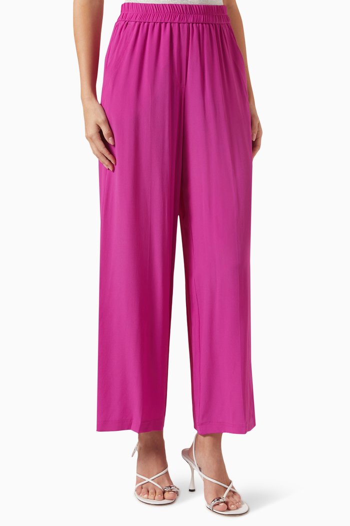 

Daily Straight-leg Pants in Silk-blend, Pink