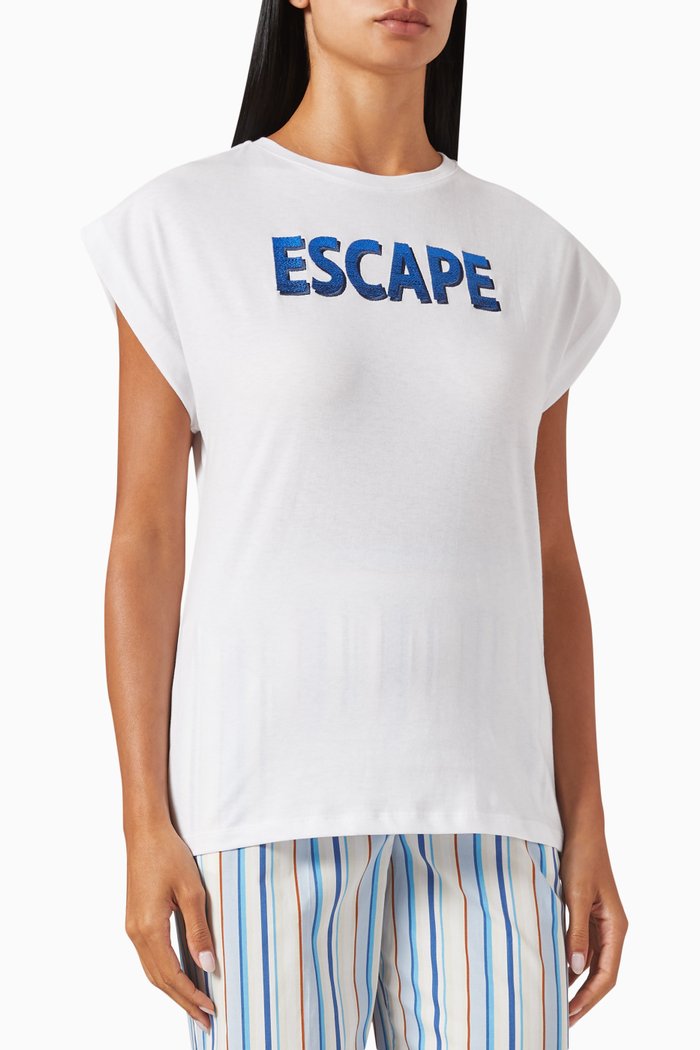 

Oxalis T-shirt in Cotton Jersey, White