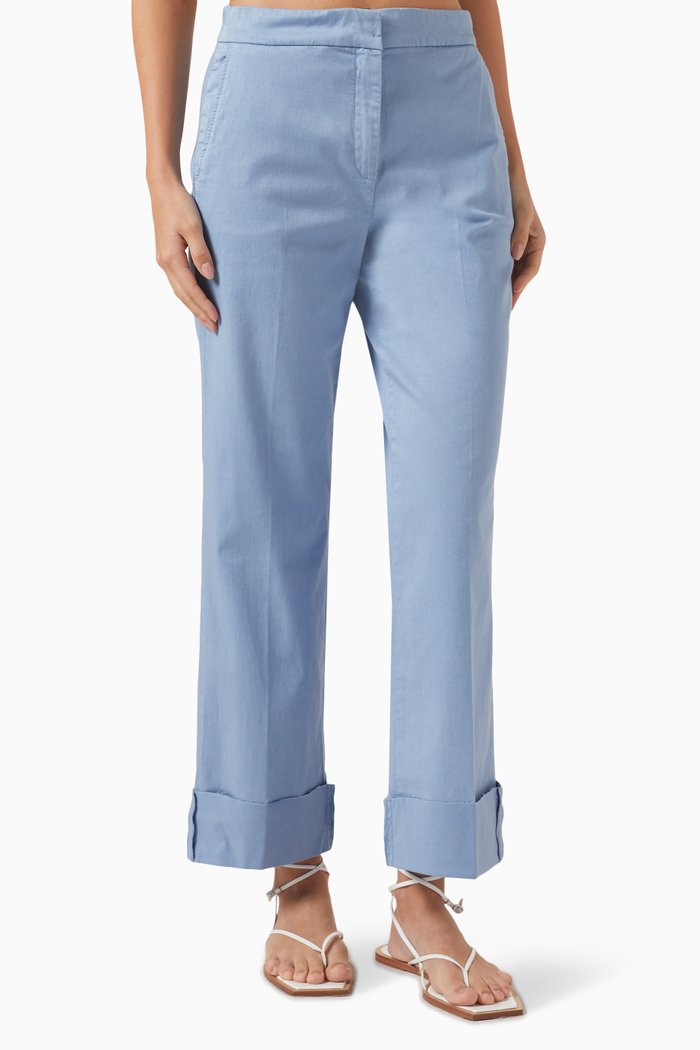 

Roland Pants in Garbadine, Blue