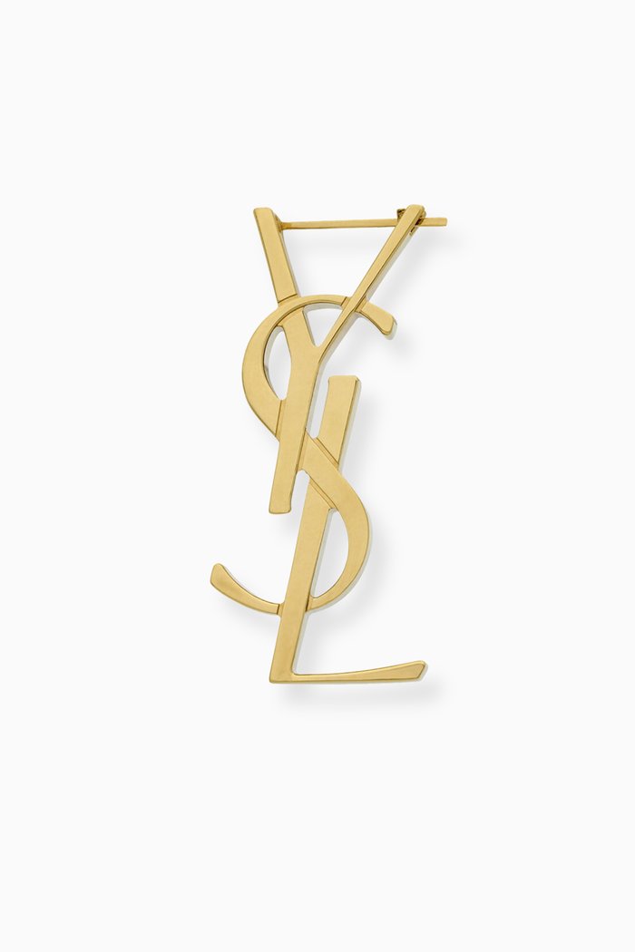 

Cassandre Single Earring in Brass, Gold