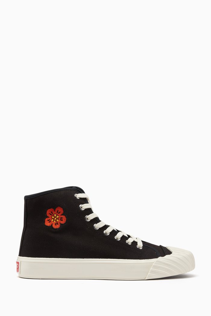 

Kenzoschool Hi-top Sneakers in Canvas, Black