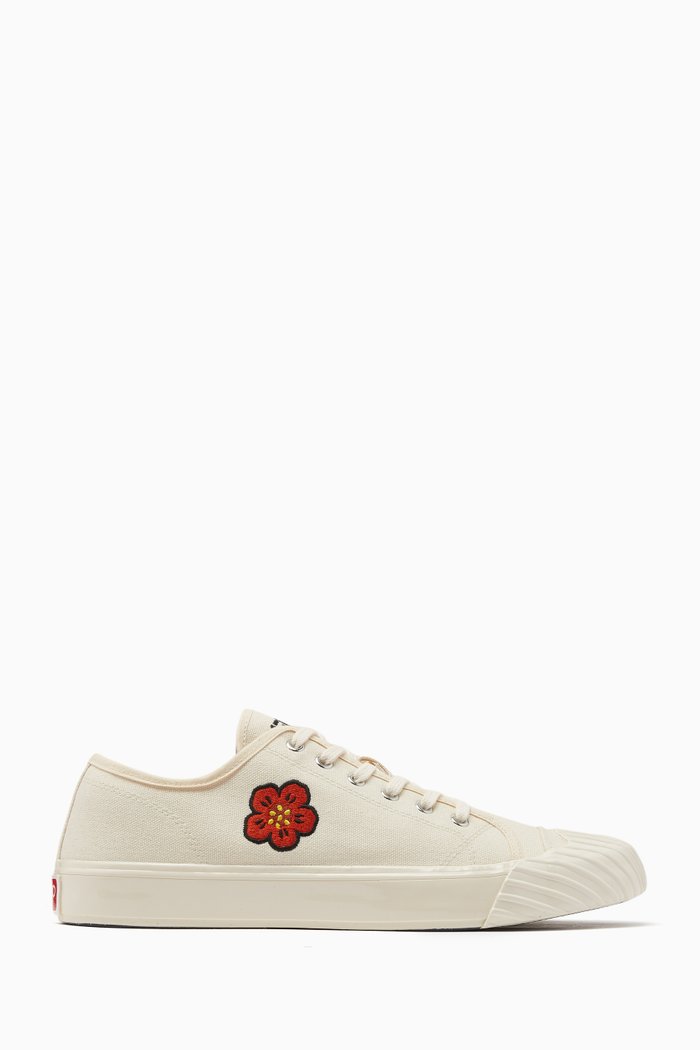 

Kenzoschool Low Top Sneakers in Canvas, Neutral