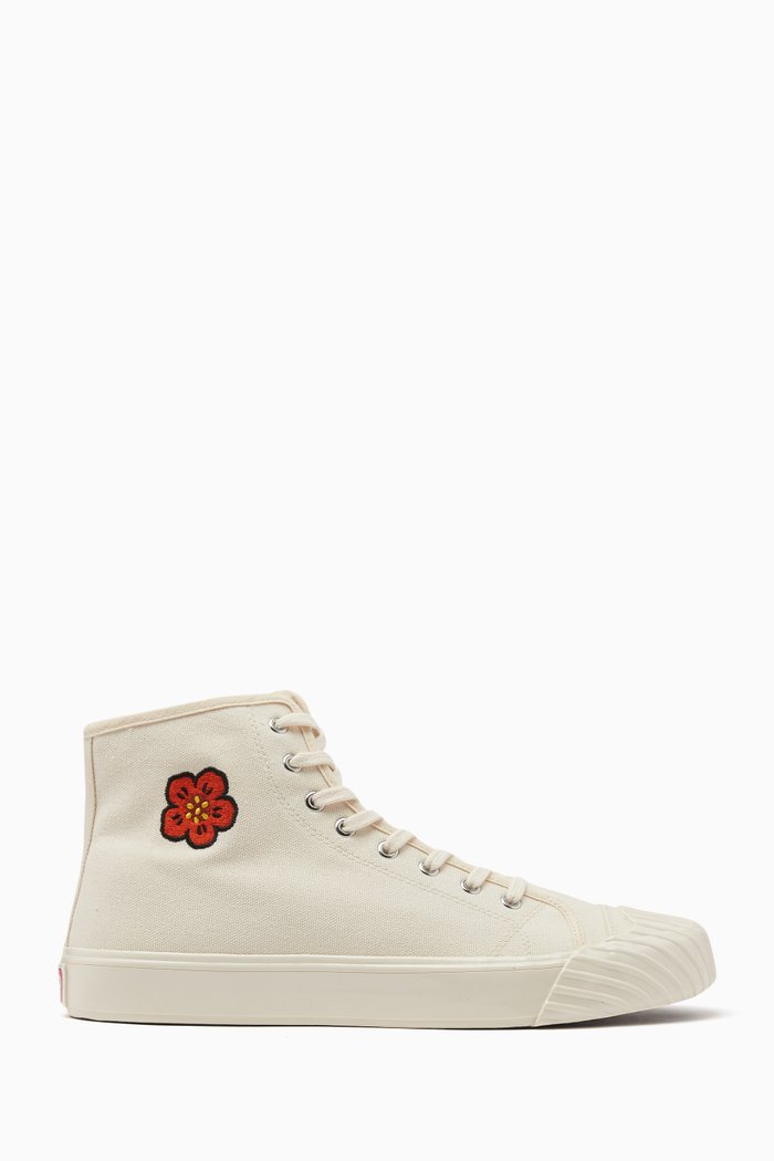 

Kenzoschool Hi-top Sneakers in Canvas, Neutral