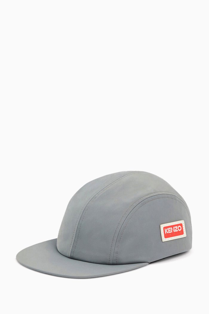 

Logo Patch Cap in Polyester Blend, Grey