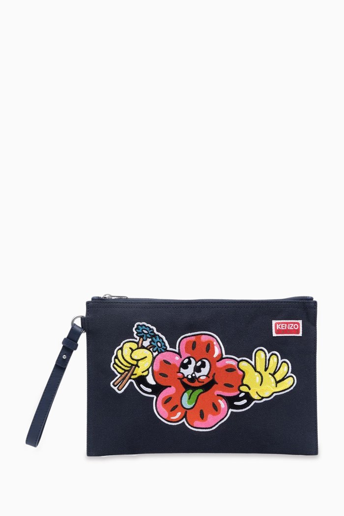 

Boke Boy Clutch Bag in Canvas, Blue