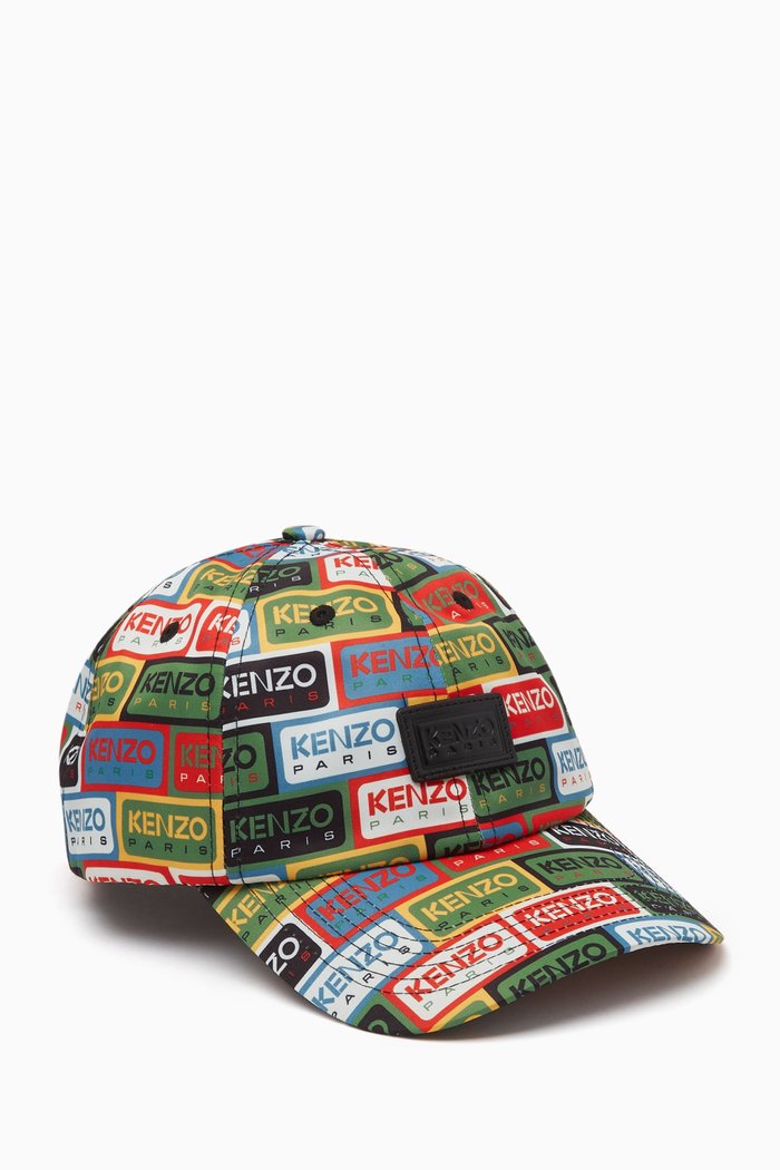 

Kenzo Labels Cap in Nylon, Multicolour