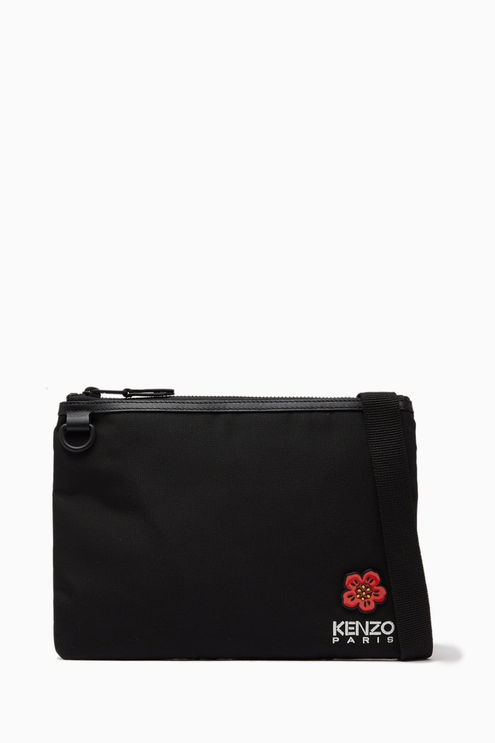 

Small Logo Crest Bag in Nylon, Black