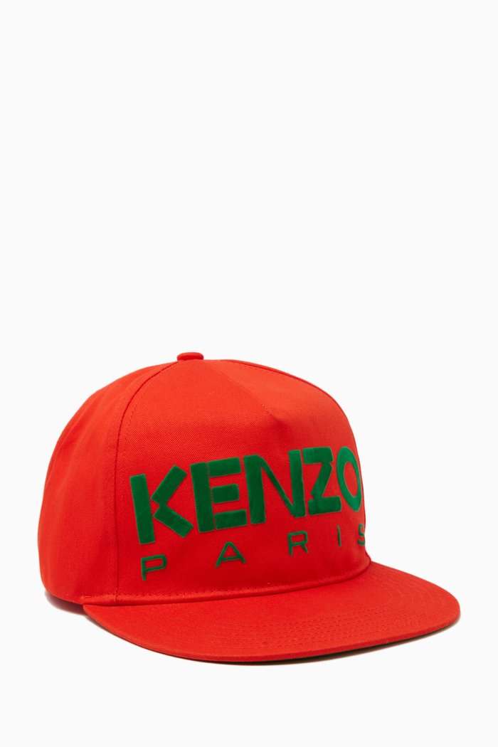 

Logo Snapback Cap in Cotton, Red