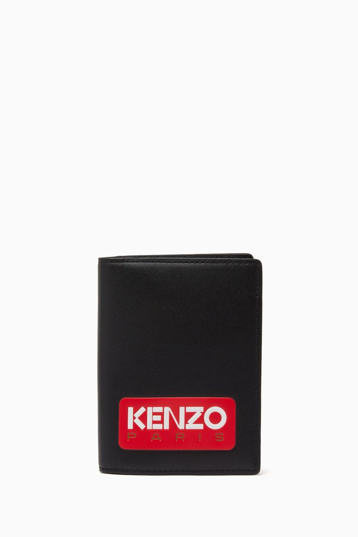 

Logo Wallet in Leather, Black
