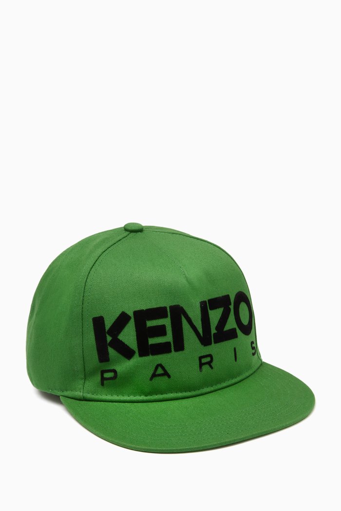 

Logo Snapback Cap in Cotton, Green