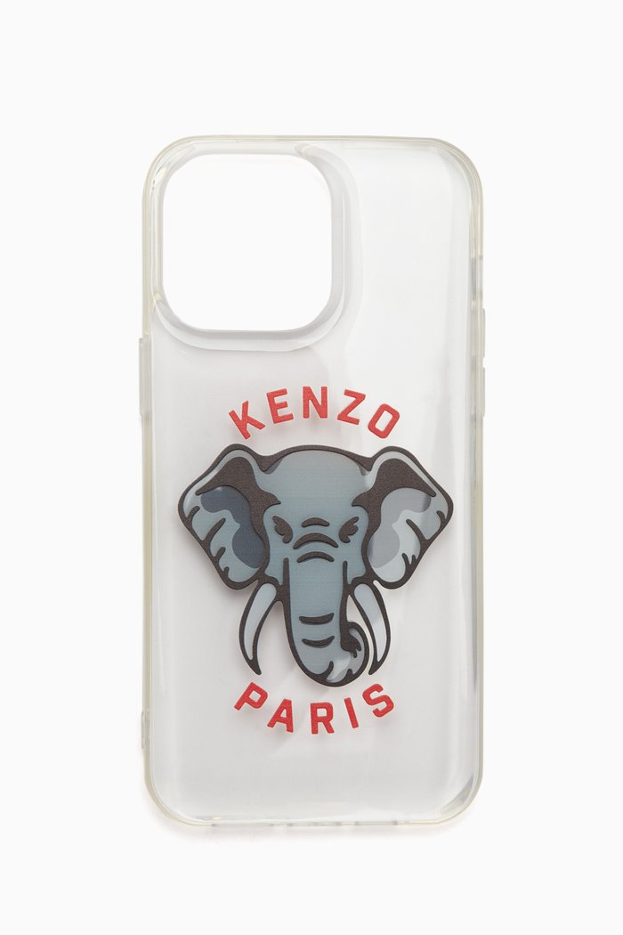 

Kenzo Elephant iPhone 14 Pro Case, Grey