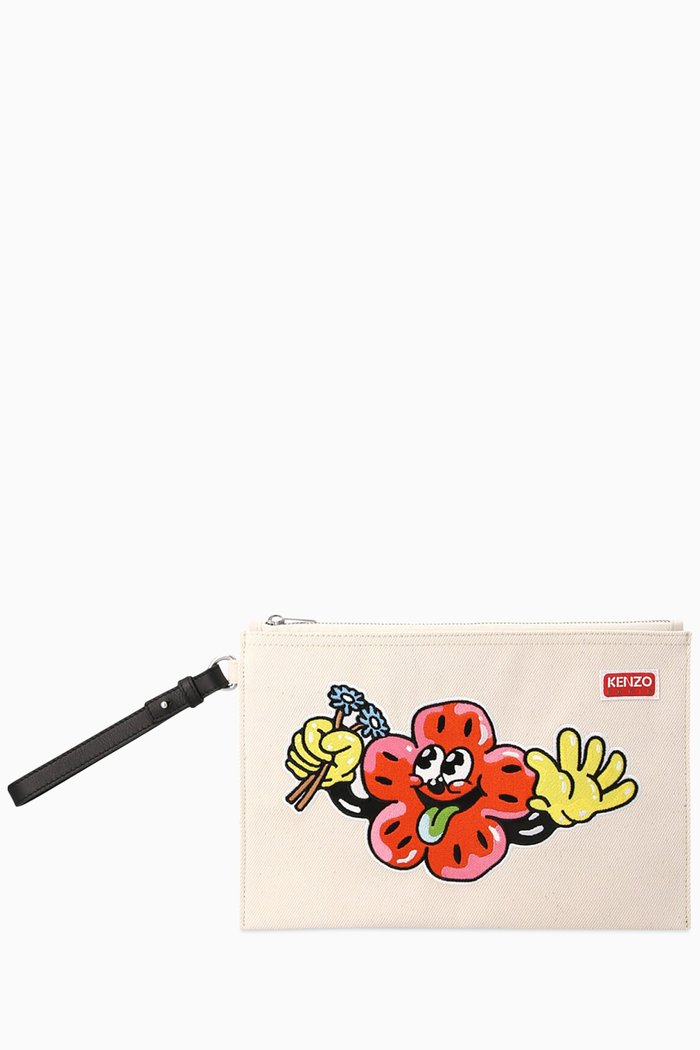 

Boke Boy Clutch Bag in Canvas, Neutral
