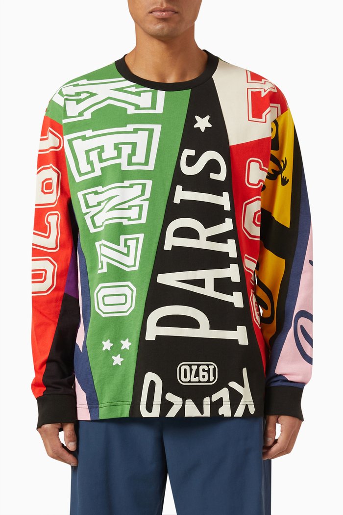 

Flags Classic Sweatshirt in Cotton, Multicolour