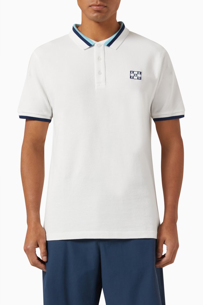 

Logo Polo in Cotton, White