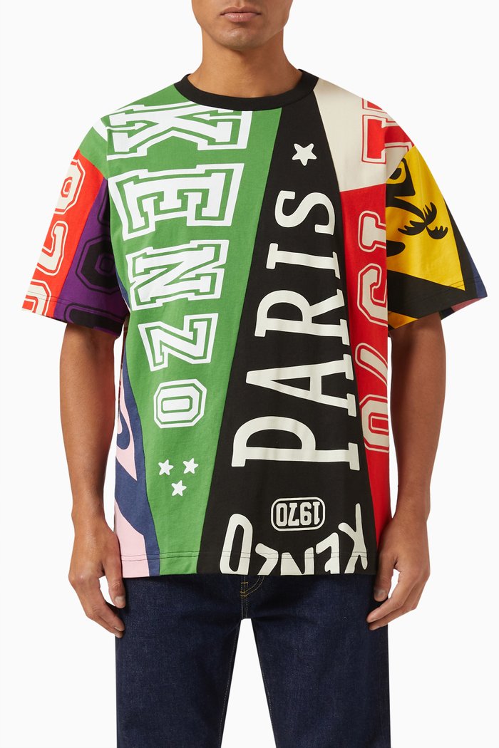 

Flag Logo T-shirt in Cotton, Multicolour